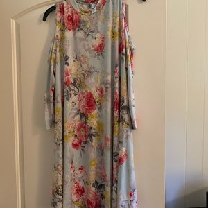 Floral Cold Shoulder Dress